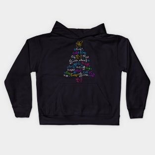 Physics Christmas Tree Kids Hoodie